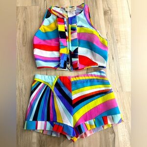 Authentic Emilio Pucci Shorts Set